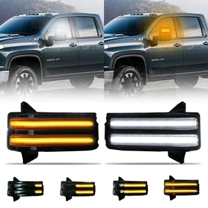 Side Tow Mirror Turn Signal Light for Silverado for Sierra 2500 3500 2020-202... - Picture 1 of 6