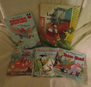 Vintage Children's Walt Disneys Books - Various Lot of 5 - Picture 1 of 1