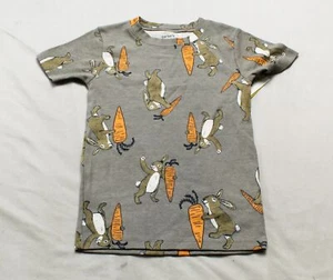 Carter's Unisex Kids Bunny 100% Snug Fit Cotton PJ Top MP7 Grey Size 6 - Picture 1 of 3