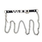 Trendy Metal Letter Chain Thin Belt Women's Casual Suit Jeans Skirt Universal