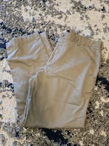 Van Heusen Dress Pants 40 X 34 Mens Tan Comfort Straight Fit Flat Stretch - Picture 1 of 4