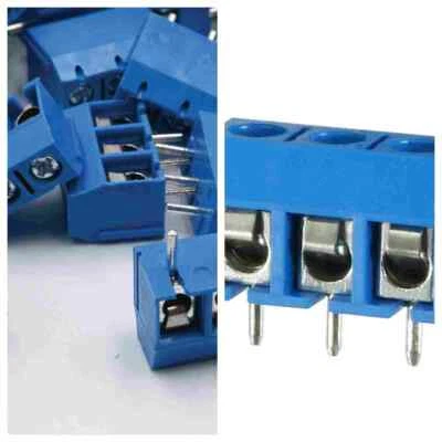 KF301-3P 3Pin Copper 5.08mm Pitch PCB Mount Screw Terminal Block Connectors - Image 1 of 3
