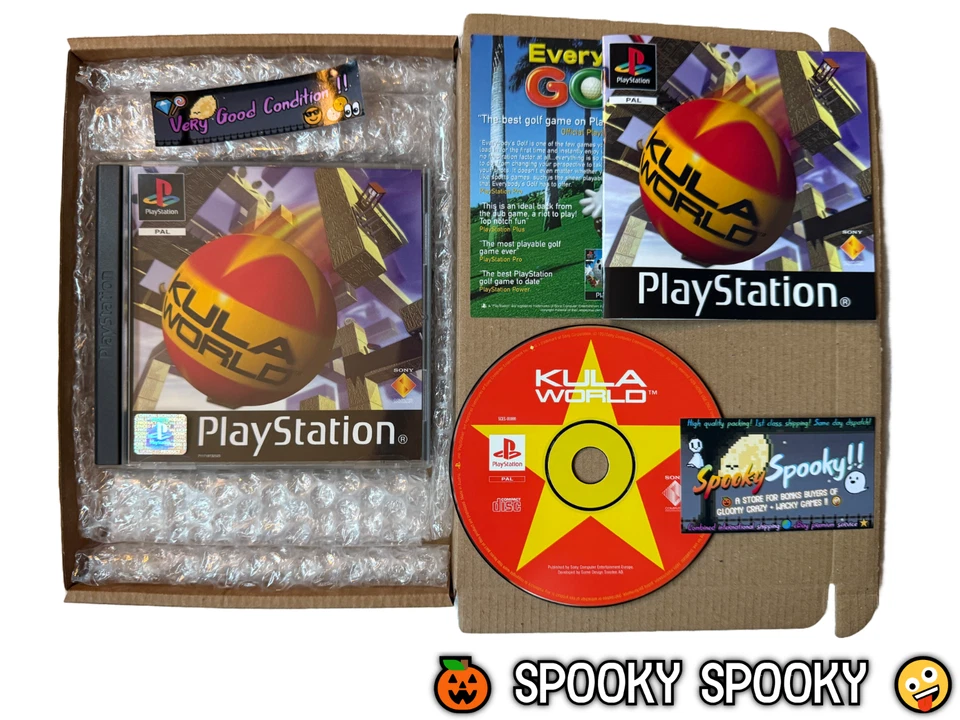Kula World PS1 - UK PAL VGC CIB with Promo Insert - High Quality Packing - Image 1 of 4
