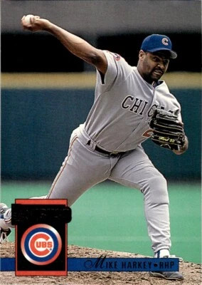 Mike Harkey #121 Chicago Cubs 1994 Donruss Baseball Card - Image 1 of 2