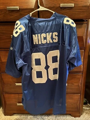 Мужская футболка New York Giants Hakeem Nicks размер 52 реплика Reebok с нашивками - Изображение 1 из 4