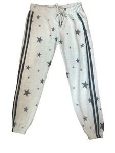 Vintage Havana Girls Fuzzy Fleece Star Jogger Sweatpants L (Run Small) - Picture 1 of 3