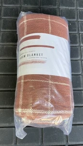 Manta tejida Little Korboose 100 % algodón 50x60 blanco topo FabFitFun otoño - Imagen 1 de 10