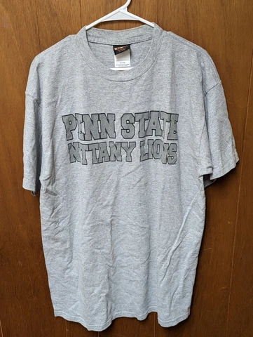 Vintage TSI Tag Penn State Nittany Lions Gray Short Sleeve T Shirt Size XL NCCA Cover