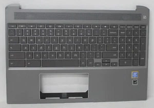 L54816-001 Hp Palmrest Top Cover Mns Isk Bl With Keyboard Chromebook "GRADE A" - Picture 1 of 1