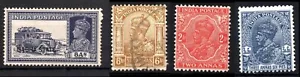 India 1912 - 37 KG V 6A Used SG 178 SG238 SG236b SG87 Nabia State 8A Mail Lorry - Picture 1 of 9