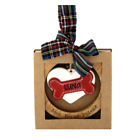 Mud Pie "LUNA" Dog Bone Heart Christmas Ornament | personalized NEW!