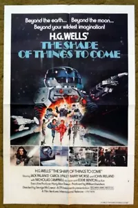 H.G. WELLS' THE SHAPE OF THINGS TO COME Beyond the Earth & Moon - 1 hoja - Imagen 1 de 1
