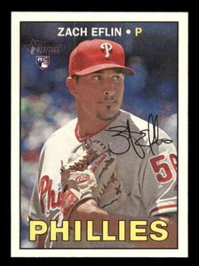 2016 Topps Heritage High Number #659 Zach Eflin RC Rookie Philadelphia Phillies - Picture 1 of 2