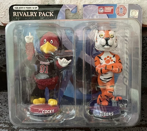 THE TIGER Clemson Tigers RIVALRY PACK Mini Mascot Bobblehead Set NIB! Cover
