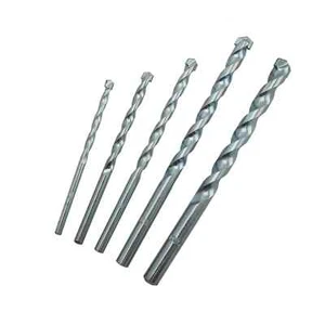 DRILL BIT SET WALL MASONRY 5PC MASONARY BRICK CONCRETE STONE 4MM TO 10MM STEEL - Picture 1 of 10