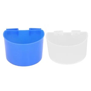 20 piezas tazón alimentador de plástico para pájaros taza de alimentación de agua jaula para pájaros canal - Imagen 1 de 24