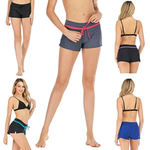 Womens Sexy Swimsuit Board Shorts Swimwear Bathing Suit Adjustable Beach Bottom - Picture 1 of 15