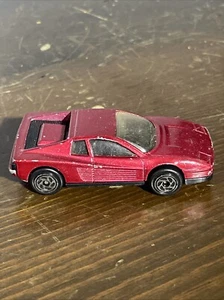 Vintage HOT WHEELS FERRARI TESTAROSA 1986 Diecast 1:64 Red Car - Malaysia LOOSE - Picture 1 of 21