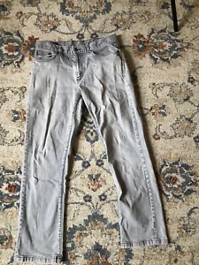 PATAGONIA Straight Fit Iron Clad Jeans Mens 31x30 Grey Denim Organic Cotton - Picture 1 of 11