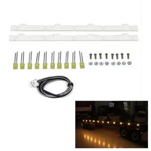 Barra de luz lateral LED de plástico 3V 280MM para remolque tractor camión TAMIYA RC hágalo usted mismo 1/14 - Imagen 1 de 4