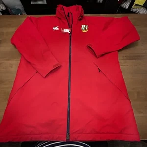 Chaqueta Parka Canterbury 4XL GRANDE Forrada Roja Rugby León Irlandés Británico Cálida 58x38 - Imagen 1 de 18
