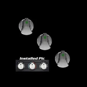 Se adapta a Mustang Billet Designer 3 piezas perilla de aire acondicionado interior se adapta a Mustang 89-04 - Imagen 1 de 1