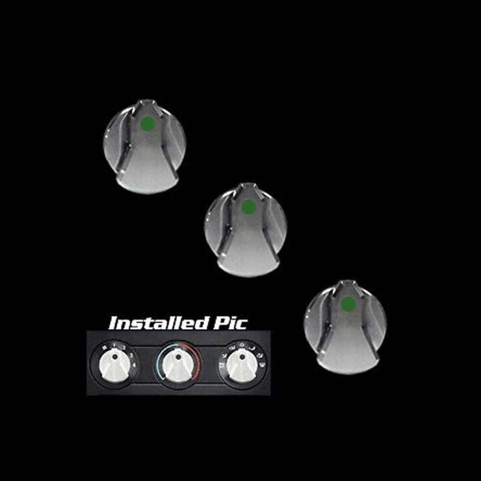 Se adapta a Mustang Billet Designer 3 piezas perilla de aire acondicionado interior se adapta a Mustang 89-04 Foto 1 de 1