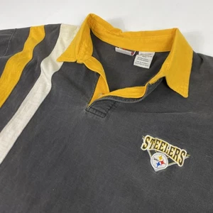 Camisa De Colección Pittsburgh Steelers Para Hombres XL Negra Dorada NFL Fútbol Rugby Años 90 - Imagen 1 de 10