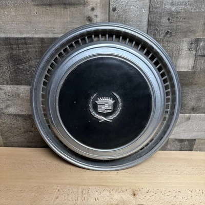 凯迪拉克 Eldorado 车轮盖轮毂盖黑色 1976 1977 1974 1975 76 77 78 74 — 第 1/4 张图片