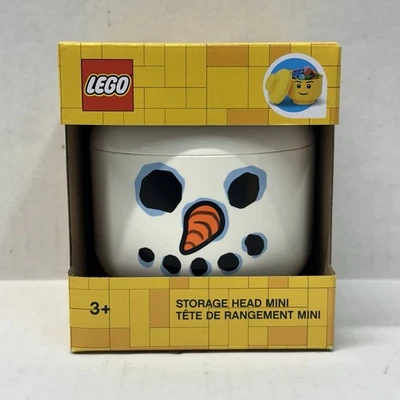 Mini cabeza de muñeco de nieve de almacenamiento Lego Foto 1 de 4