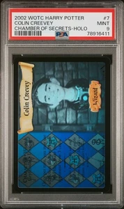 Harry Potter TCG Colin Creevey Holo  Foil Chamber Of Secrets 7/140 PSA 9 Mint - Picture 1 of 2