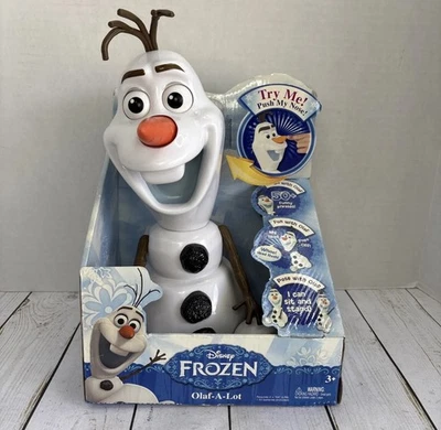 Olaf-a-Lot Disney Frozen Interactive Talking Plastic 13” Snowman. Jakks Pacific - Image 1 of 4