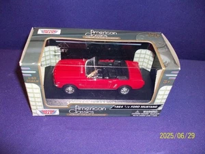 Motor Max American Classics rojo 1964-1/2 Ford Mustang 1:43 fundido a presión nuevo en caja - Imagen 1 de 1