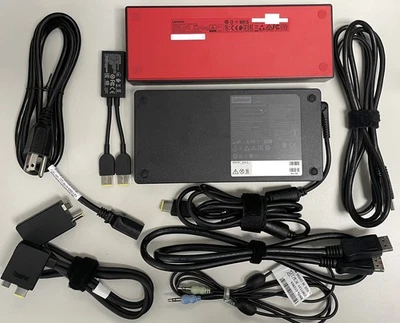 Lenovo Thunderbolt 3 Workstation Dock 40AN w/ 230W Adapter & Cables - Bild 1 von 4