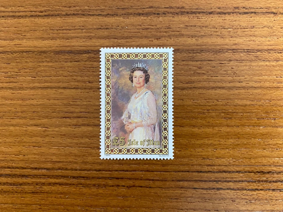 Estampillas GB Isla de Man - 1985 OIM REINA ISABEL II como nuevas GBP 5,00 únicas SG 248 Foto 1 de 1