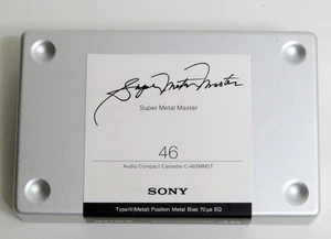 SONY C-46SMMST Super Metal Master Cassette Tape Audio 46 Minutes /Unused item - Picture 1 of 3