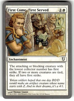 First Come, First Served Unhinged Regular MTG - Image 1 of 2