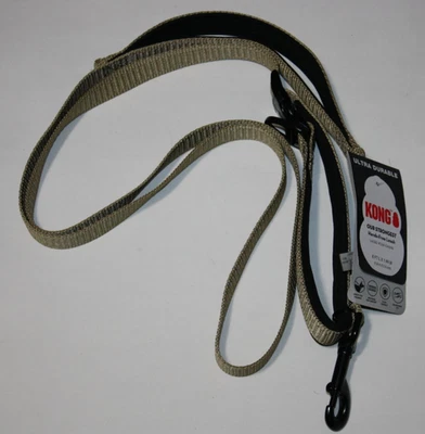 KONG мягкая ручка, руки бесплатный поводок, 6 футов x 1 дюйм, желтовато-коричневый новый - Изображение 1 из 4