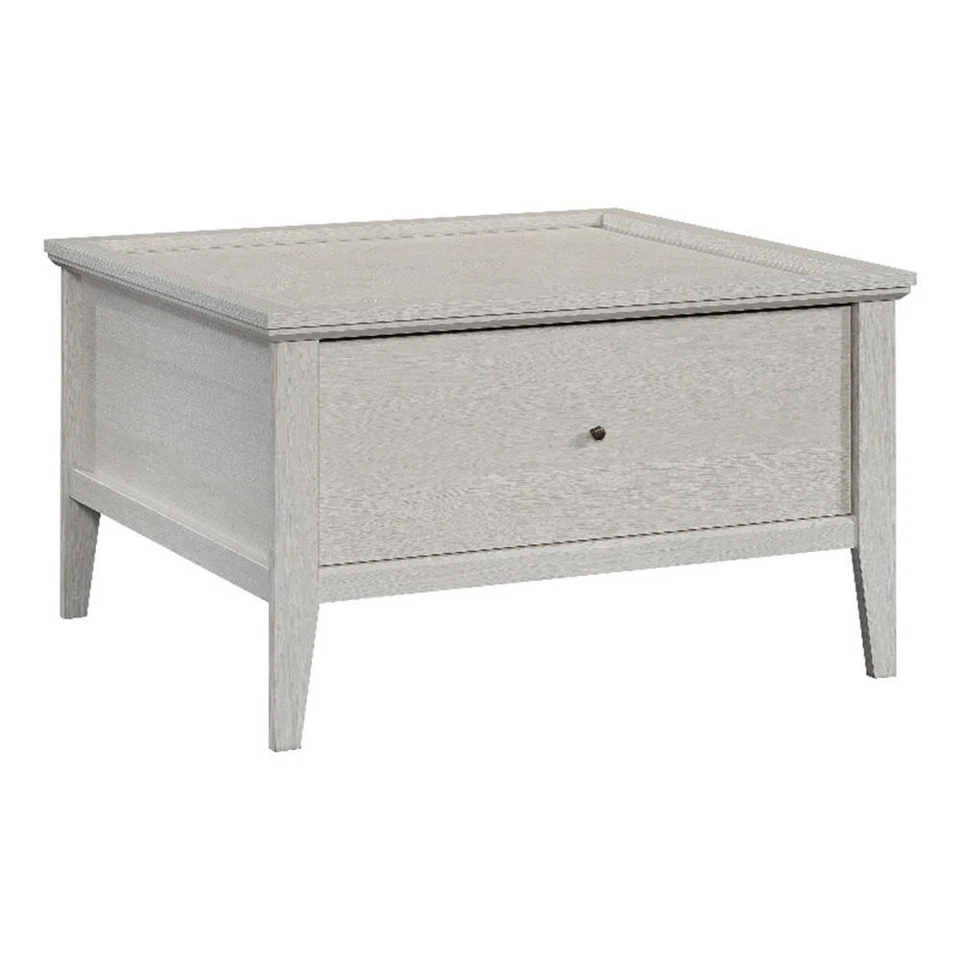 Mesa de centro Sauder Larkin Ledge de madera y metal de ingeniería en roble glaciar Foto 1 de 4