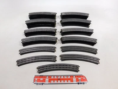 CX632-2# 33x Trix Express H0 DC 20/4 Bakelite Tracks Track Piece Curved - Image 1 of 4