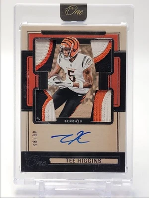 TEE HIGGINS 2024 PANINI ONE QUAD PATCH AUTOGRAPH AUTO /99 Q0819 - Image 1 of 2