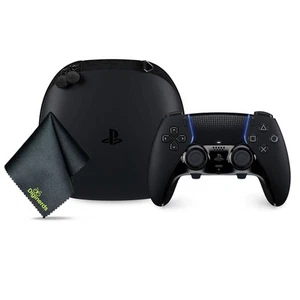 Sony PS5 DualSense Edge Wireless Controller - BLACK + Microfiber Cleaning Cloth - Picture 1 of 7