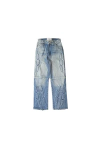 Satoshi Nakamoto New Enduro Denim Jeans Blue Large Size 34 - Picture 1 of 11