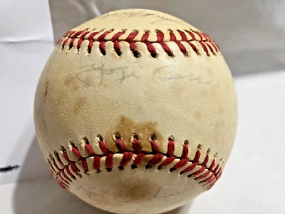 Vintage 1975 NEW YORK METS Autographed Official Baseball Yogi Berra Joe Torre ++ - Image 1 of 4