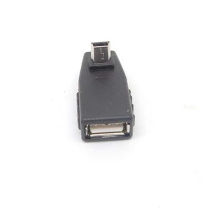 90 Degree Up Angle USB Type A Female to Mini B 5 Pin Male Converter Adapter - Picture 1 of 5