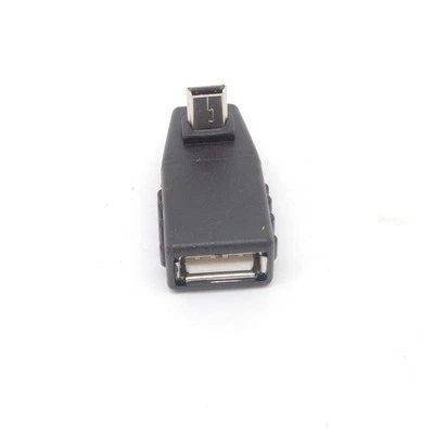 90 Degree Up Angle USB Type A Female to Mini B 5 Pin Male Converter Adapter - Image 1 of 4