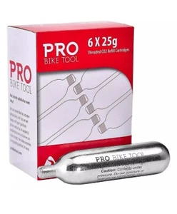 Pro Bike Tool 25g CO2 Kartuschen mit Gewindeanschluss, 25g - Bild 1 von 8