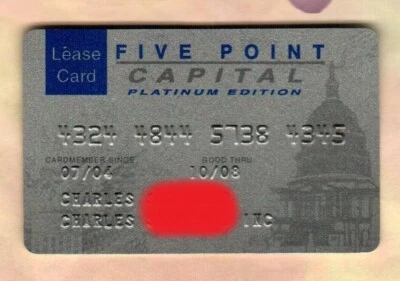 FIVE POINT CAPITOL Platinum Edition ( 2004 ) Lease Card ( $0 - NO VALUE ) - Image 1 of 2