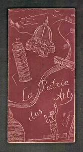 RARE 1930's ITALY Travel Brochure  LA PATRIE des ARTS French Edition  - Picture 1 of 5