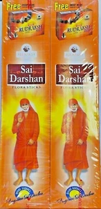 Sri Sai Darshan Flora Incense Sticks 100g X 2  + free Incense cones pack inside  - Picture 1 of 3